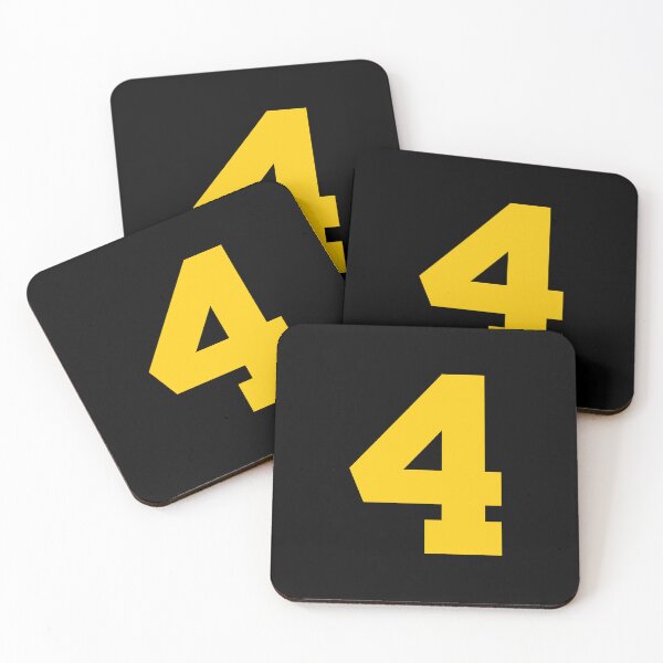 Item preview, Number 4, Yellow four, Sports number 4 designed and sold by TheCultStuff.