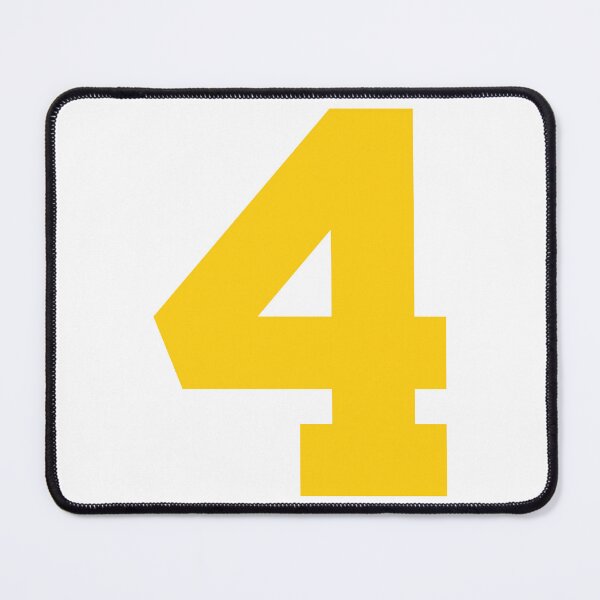 Item preview, Number 4, Yellow four, Sports number 4 designed and sold by TheCultStuff.