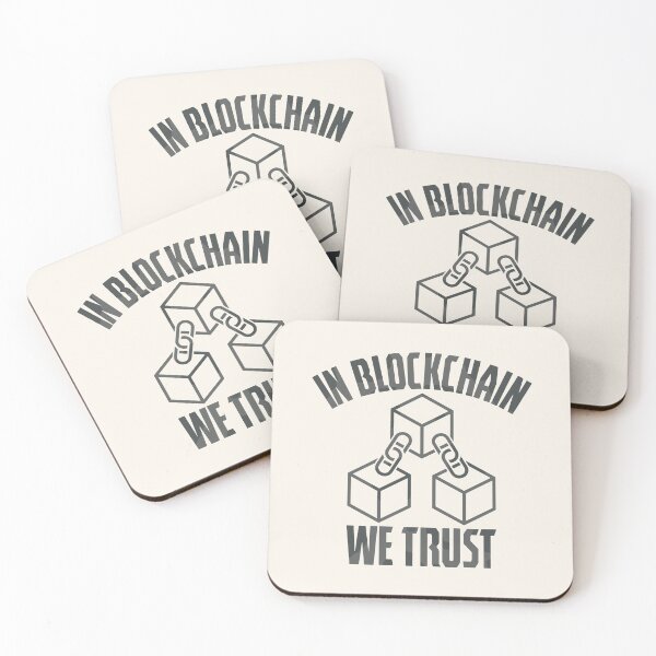 Item preview, In Blockchain We Trust | Funny Blockchain Developer designed and sold by DrawingBoard.