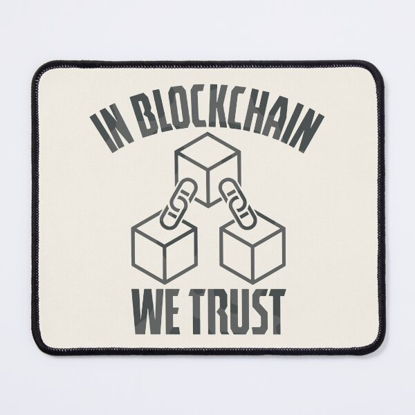 Item preview, In Blockchain We Trust | Funny Blockchain Developer designed and sold by DrawingBoard.