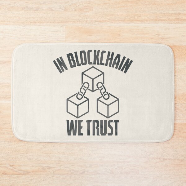 Item preview, In Blockchain We Trust | Funny Blockchain Developer designed and sold by DrawingBoard.