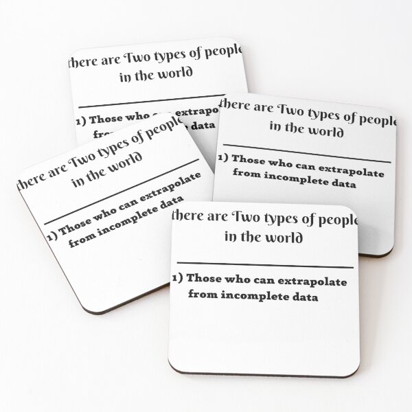 Item preview, Two types of people - can extrapolate incomplete data  designed and sold by Elina4you.