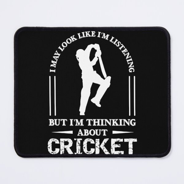 Item preview, Im Thinking About Cricket Funny Cricket Gift Cricket Player Gift Essential T-Shirt designed and sold by rosebell76.