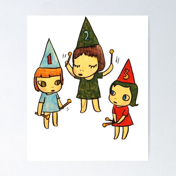 Item preview, Yoshitomo Nara Three Little Girl Tshirt - Yoshitomo Nara Three Little Girl    designed and sold by AtaluneCosmoCo.