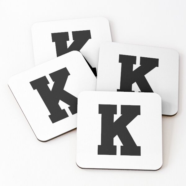Item preview, Alphabet, Black K, Sports letter K designed and sold by TheCultStuff.