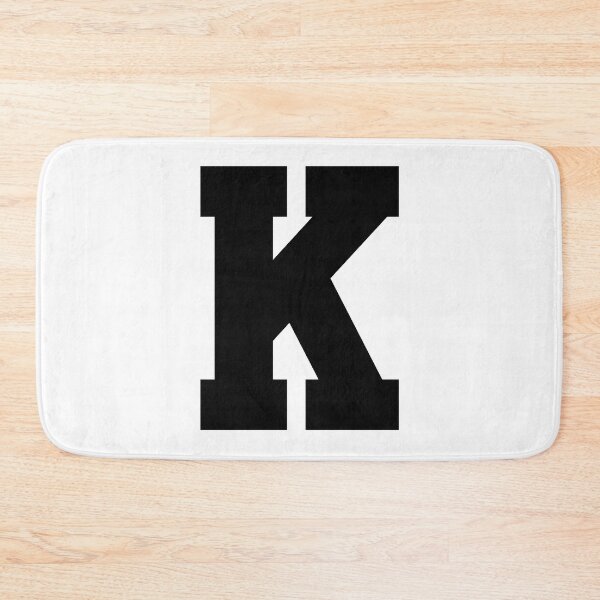 Item preview, Alphabet, Black K, Sports letter K designed and sold by TheCultStuff.