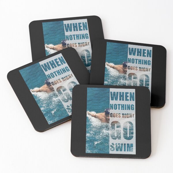 Item preview, When nothing goes right go swim swimming designed and sold by SaoirseNeid.
