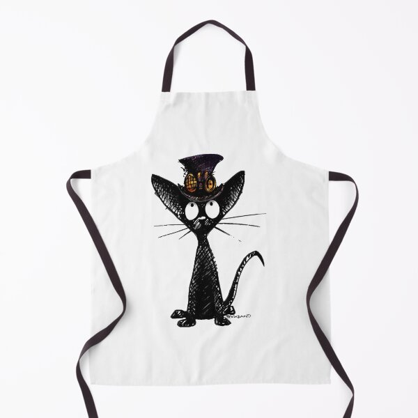 Item preview, Funny Black Oriental Cat in a Steampunk Hat and Brass Goggles designed and sold by huuthong199.