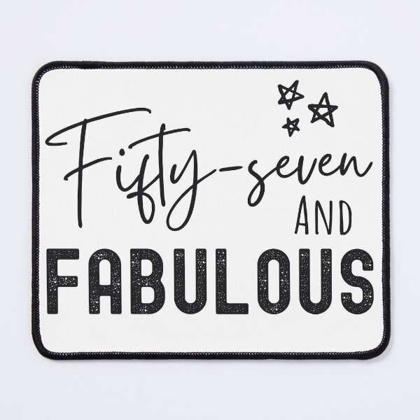 Item preview, 57 And Fabulous Birthday designed and sold by Equitees.