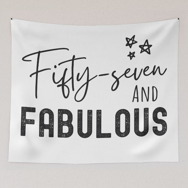 Item preview, 57 And Fabulous Birthday designed and sold by Equitees.