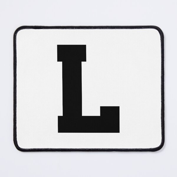 Item preview, Alphabet, Black L, Sports letter L designed and sold by TheCultStuff.