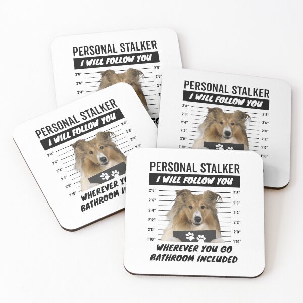 Item preview, Personal Stalker Dog – Rough Collie designed and sold by More Cute Dogs.