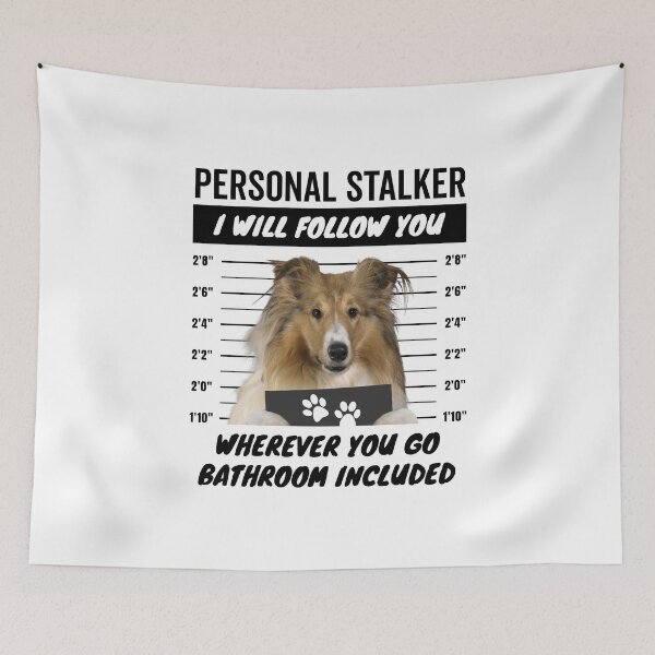 Item preview, Personal Stalker Dog – Rough Collie designed and sold by More Cute Dogs.