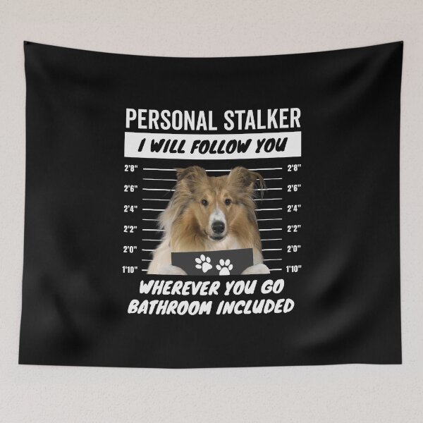 Item preview, Personal Stalker Dog – Rough Collie designed and sold by More Cute Dogs.