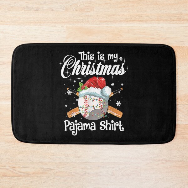 Artikelvorschau, Dieses ist mein Weihnachtspyjama-Baseball-Weihnachtsaufkleber entworfen und verkauft von batesyadi3.