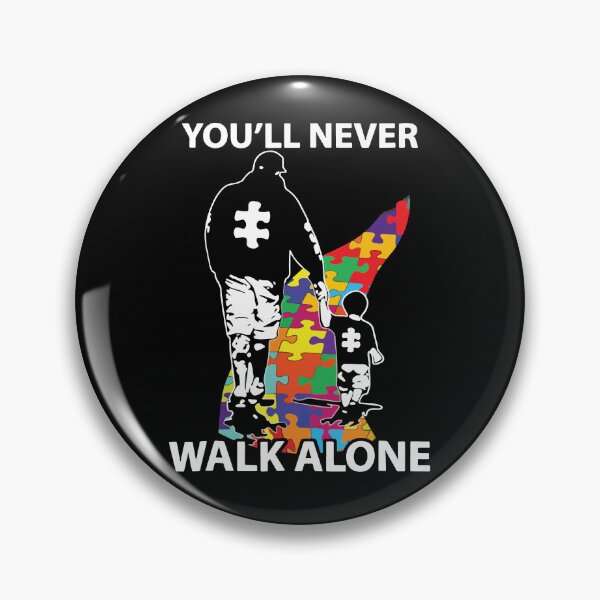 Item preview, Dad & Son You'll Never Walk Alone Puzzle Pieces Autism Awareness  designed and sold by MelaineBalderas.