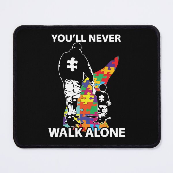 Item preview, Dad & Son You'll Never Walk Alone Puzzle Pieces Autism Awareness  designed and sold by MelaineBalderas.