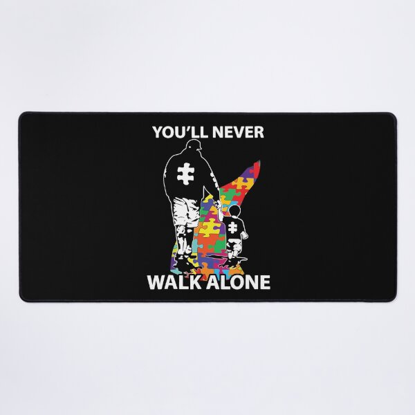 Item preview, Dad & Son You'll Never Walk Alone Puzzle Pieces Autism Awareness  designed and sold by MelaineBalderas.