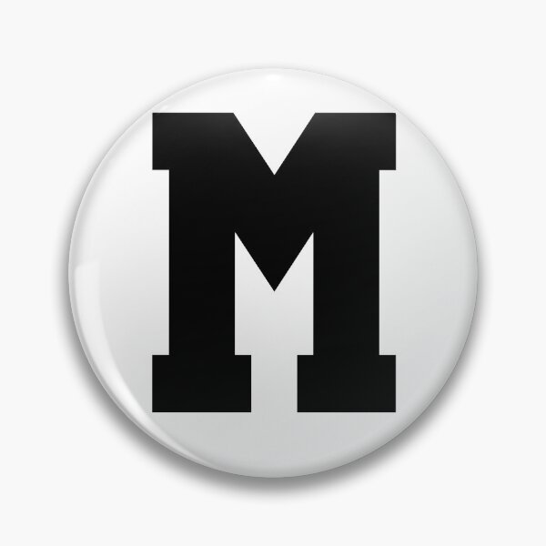 Item preview, Alphabet, Black M, Sports letter M designed and sold by TheCultStuff.