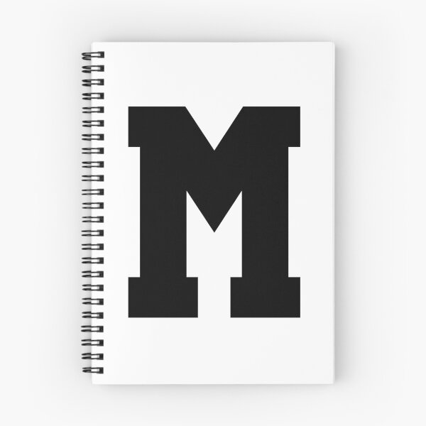 Item preview, Alphabet, Black M, Sports letter M designed and sold by TheCultStuff.