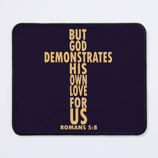 Item preview, Bible verse about God's love - shape of a cross designed and sold by GraphicDream.