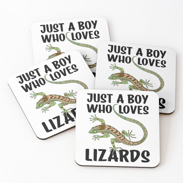 Item preview, Just A Boy Who Loves Lizards Funny Lizard Lover Quote designed and sold by Bad Kitty Designz.