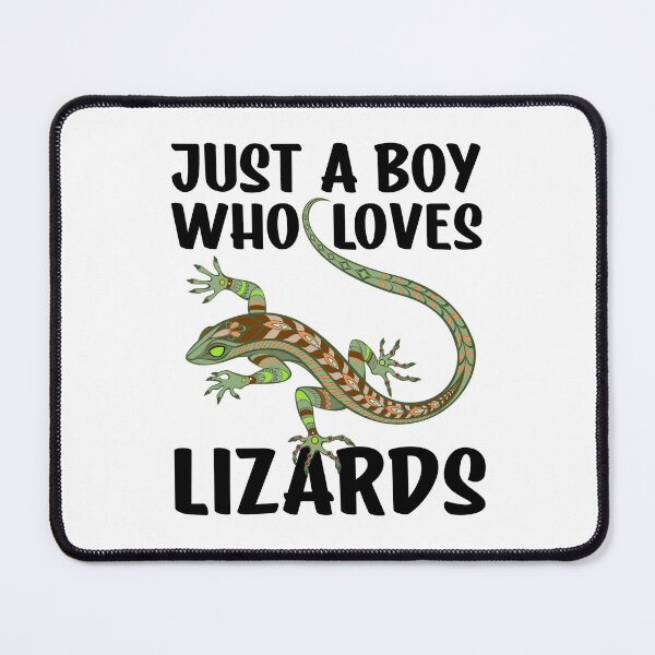 Item preview, Just A Boy Who Loves Lizards Funny Lizard Lover Quote designed and sold by Bad Kitty Designz.