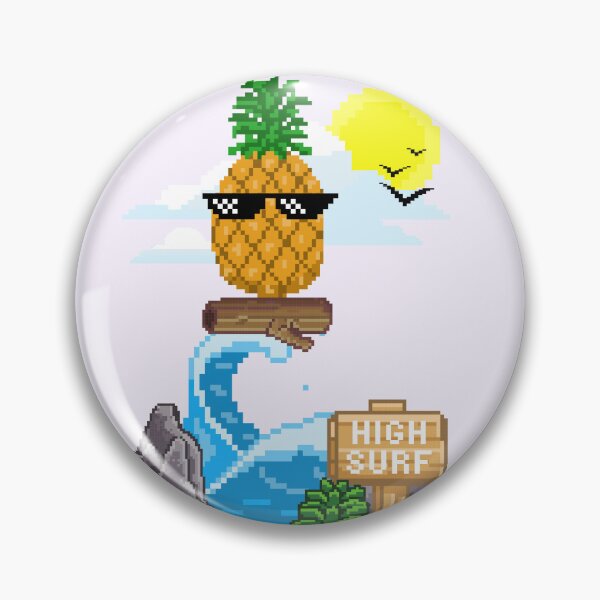 Item preview, Pineapple At Sea High Surf designed and sold by GleamingGiant.