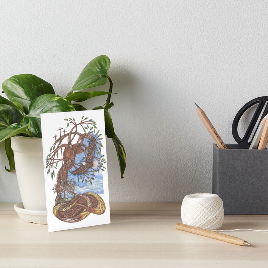 Faith, Hope and Eternal Love Art Board Print