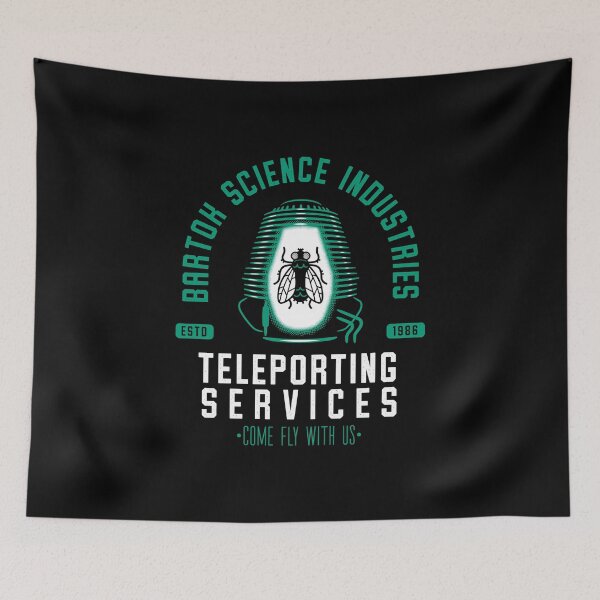 Item preview, Fly Teleporting - Vintage Distressed Classic Sci fi Horror designed and sold by Nemons.