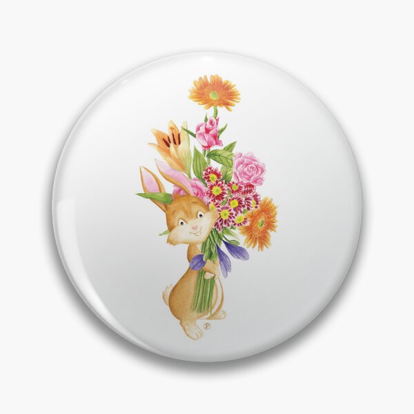 Item preview, Bunny with a bouquet of flowers designed and sold by Iris Créa.