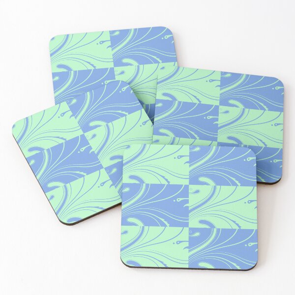 Item preview, Blue and light green pattern designed and sold by moxdesign.