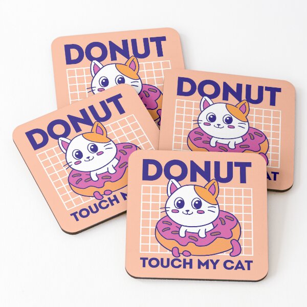 Item preview, Donut Touch My Cat designed and sold by Madman Desain.