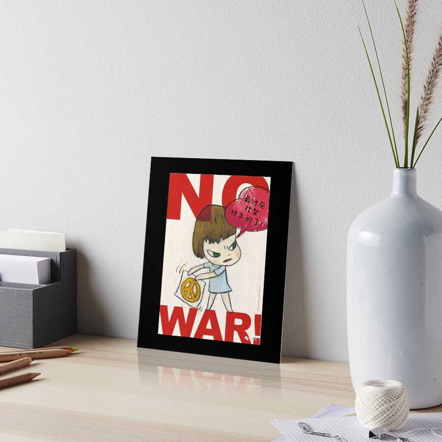 Yoshitomo Nara NO WAR! ポスター Retro Vintage Yoshitomo Nara No War