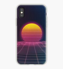 Prokapitalistischer Vaporwave-Sonnenuntergang iPhone-Hülle & Cover