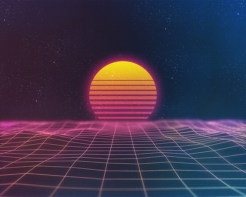 "Pro capitalist vaporwave sunset " Posters by Nokkud | Redbubble