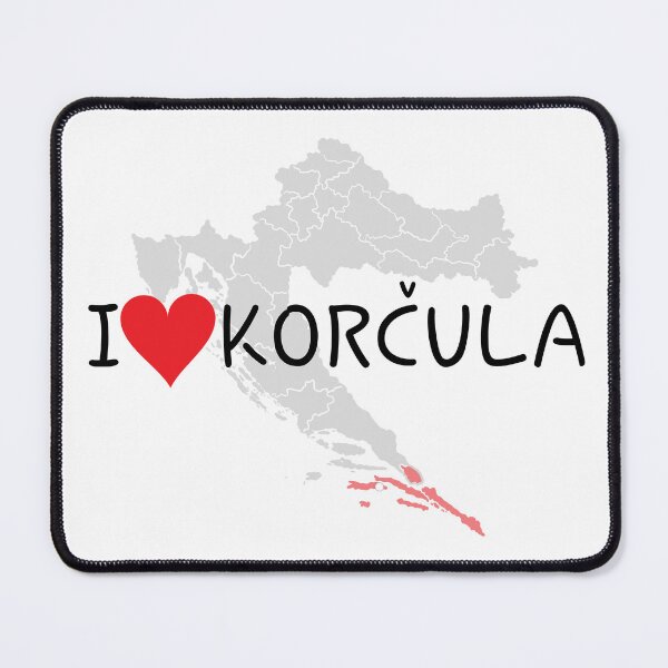 Item preview, "I Love Korčula" designed and sold by MC Art Studio.