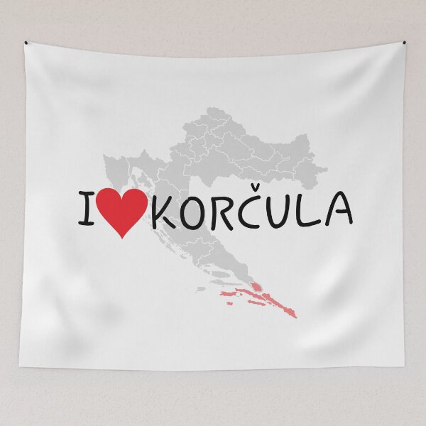 Item preview, "I Love Korčula" designed and sold by MC Art Studio.