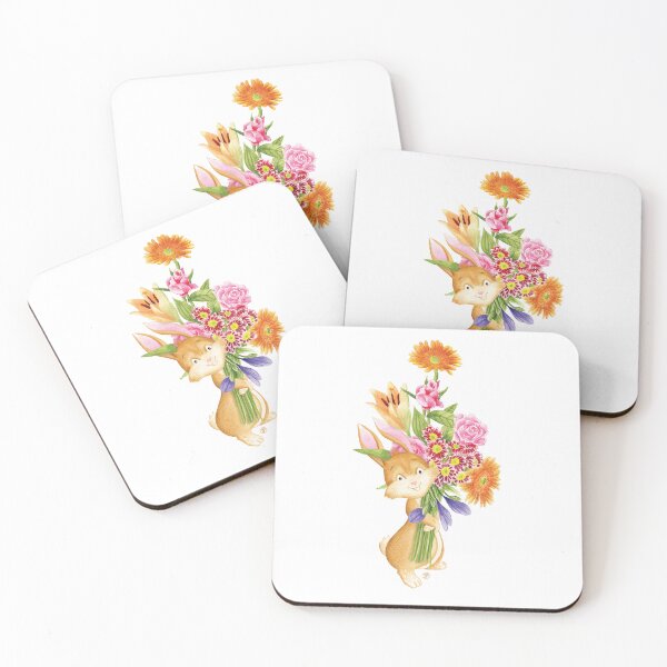 Item preview, Bunny with a bouquet of flowers designed and sold by Iris Créa.
