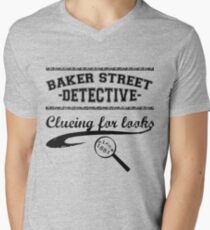 Baker Street Detective (Black) Men's V-Neck T-Shirt