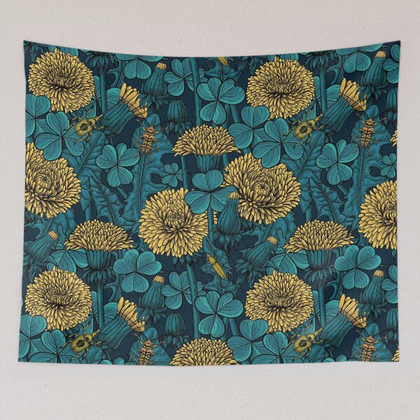 Item preview, The meadow in yellow and blue designed and sold by Katerina Mitkova Kirilova.