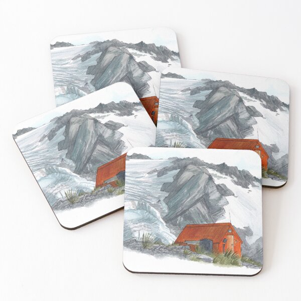 Item preview, Sefton Bivouac - Mt Cook Aoraki Watercolour designed and sold by Tom Napper Design.