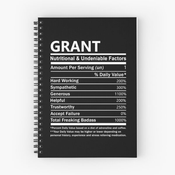Item preview, Grant Name T Shirt - Grant Nutritional And Undeniable Factors Gift Item Tee designed and sold by masondilla.