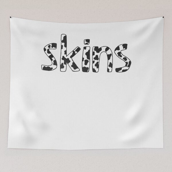 Item preview, Gift Idea Skins Tv Show Sticker Logo Cow Print, Pattern Season 1 Black White Mardyclothing designed and sold by Heathcote1990.