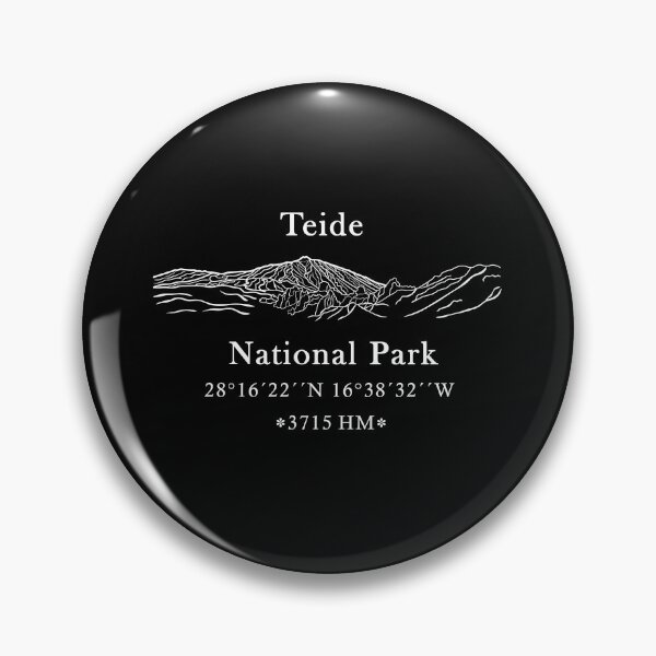 Item preview, Teide National Park, Tenerife, volcano, coordinates, white designed and sold by CreaVisArt.