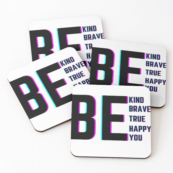 Item preview, Be Kind Be Brave Be True Be Happy Be You Neon Design designed and sold by limos.