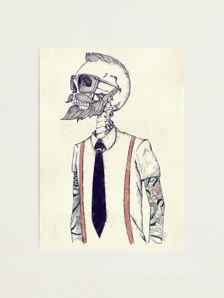 Thumbnail 2 of 3, Photographic Print, The Gentleman becomes a Hipster designed and sold by mikekoubou.