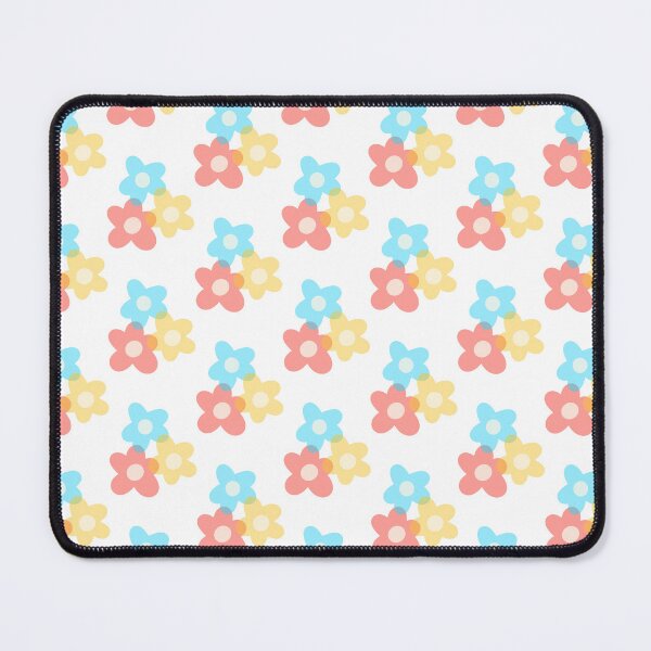 Item preview, Primary Colour Pastel Flower Print - 60s Inspired designed and sold by ZuriAmbessa.