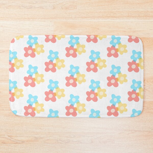 Item preview, Primary Colour Pastel Flower Print - 60s Inspired designed and sold by ZuriAmbessa.