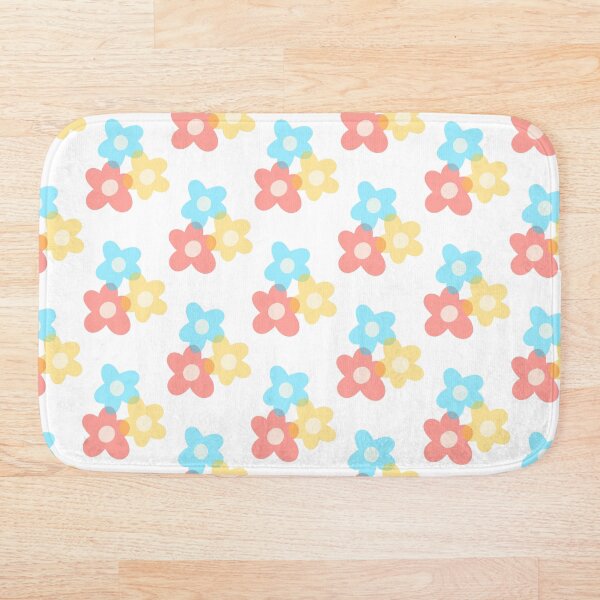 Item preview, Primary Colour Pastel Flower Print - 60s Inspired designed and sold by ZuriAmbessa.